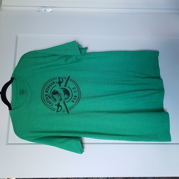 Diageo Green Crewneck Tshirt Captain Morgan Size XL